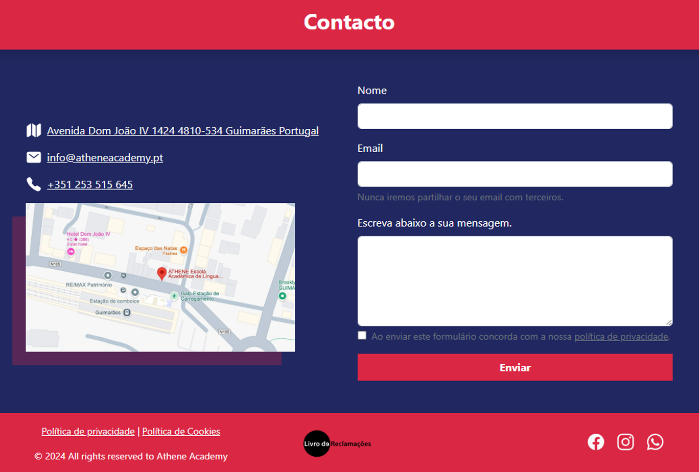 Contacto Athene Academy
