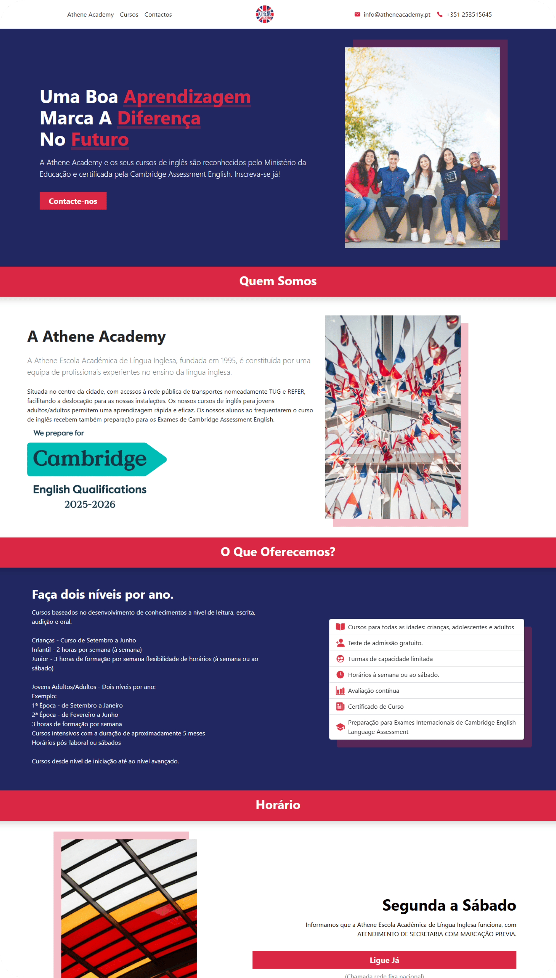 Website Athene Academy